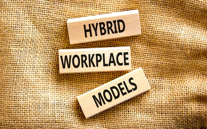 Hybrid workplace model in tiles