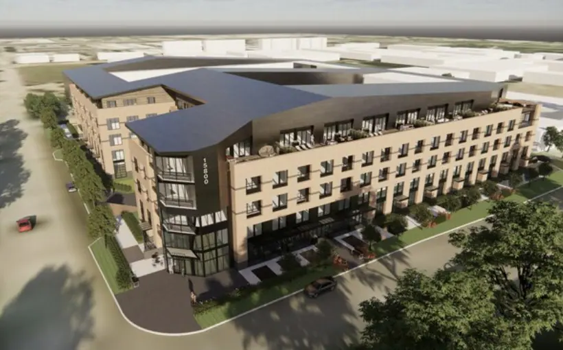 JPI building 290 unit apartment complex near Addison Airport