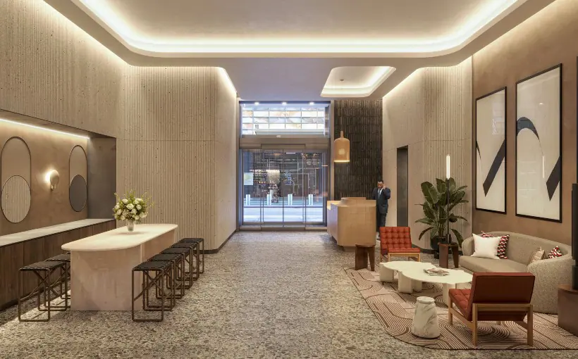 NY Anagram Columbus Circle lobby Global Holdings
