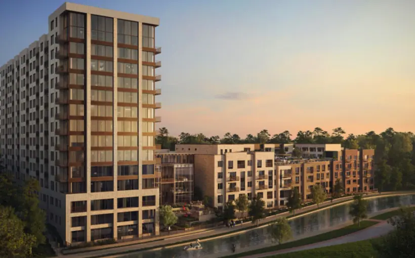 Howard Hughes building 268-unit apartment complex/condos at Woodlands Waterway