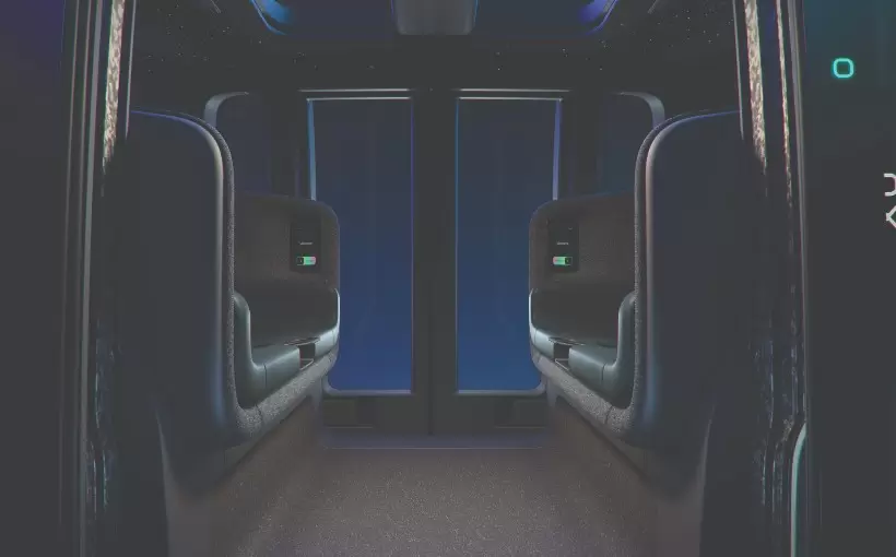 CA Zoox reveal interior side