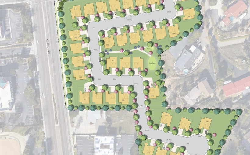 CA Melrose site plan Vista The True Life Companies