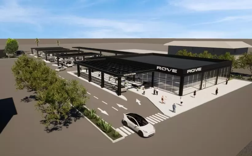 CA Rove EV charging center Santa Ana Driver SPG