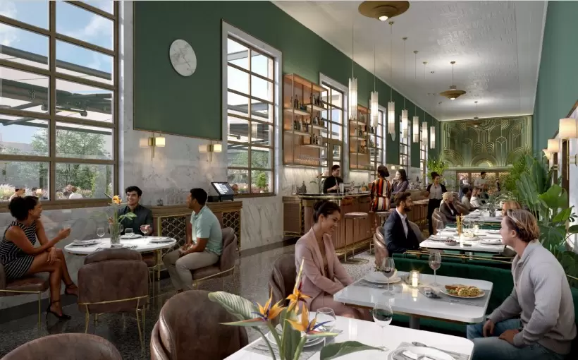 CA 220 Park restaurant rendering Burlingame