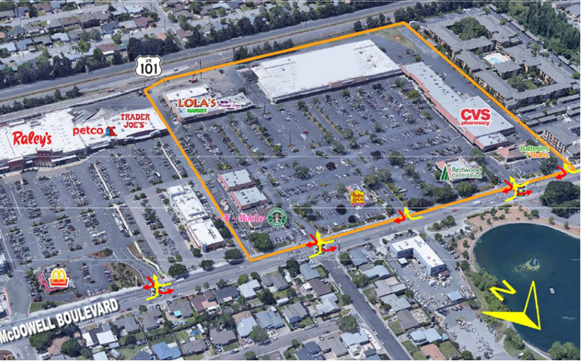 CA Plaza North shopping center Petaluma