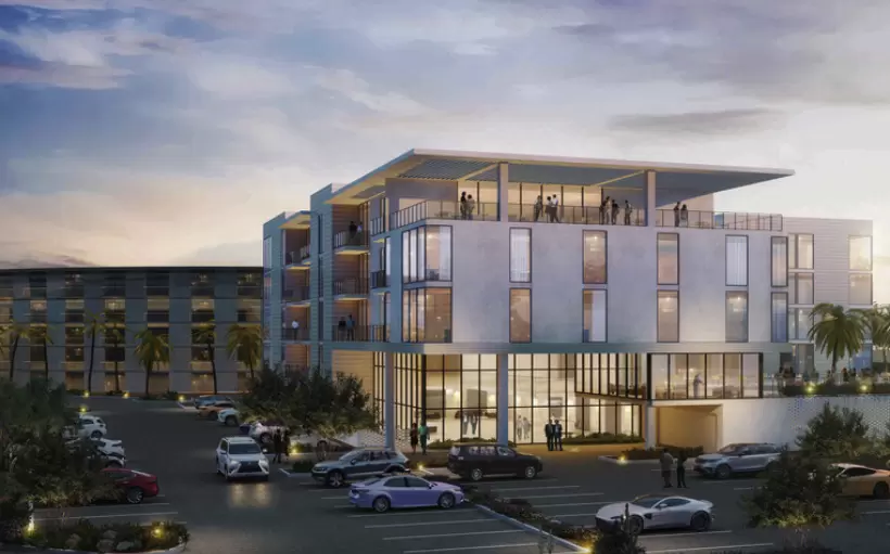 Camelback Lakes parking lot spot for new apartments