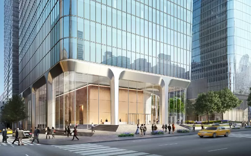 2 Manhattan West _Lobby Exterior Rendering_2019