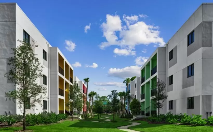 Lego-like blocks used to build S. Florida apartment community