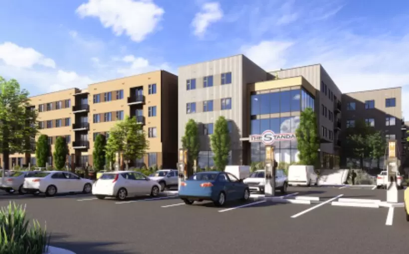 Landmark building 900 unit Standard at Boulder student housing project