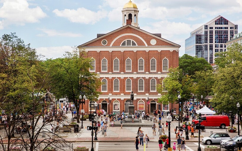 Faneuil Hall Freedom Trail Boston MA USA Massachussets.