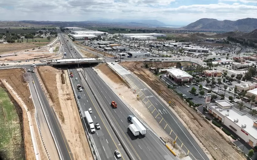 CA Moreno Valley Beach Drive interchange improvement Skanska