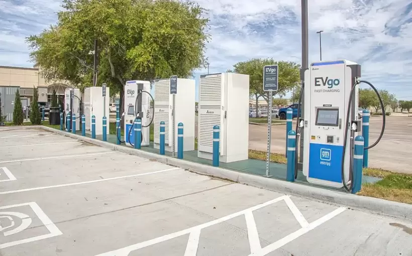 CA EVgo prefab charging stations League City TX