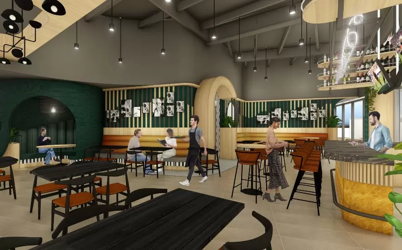 CA Monaco Italian Kitchen + Bar rendering Irvine