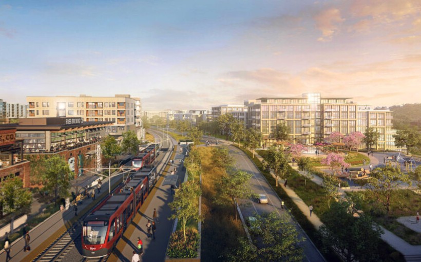 CA Riverwalk rendering San Diego Hines rendering courtesy Gensler