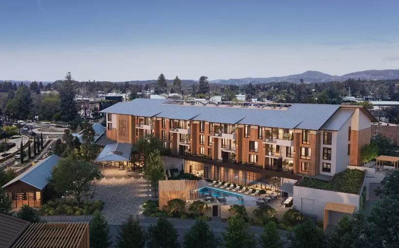 CA District Hotel rendering Healdsburg