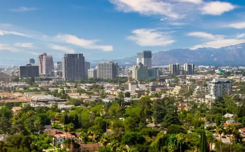CA Glendale CA skyline