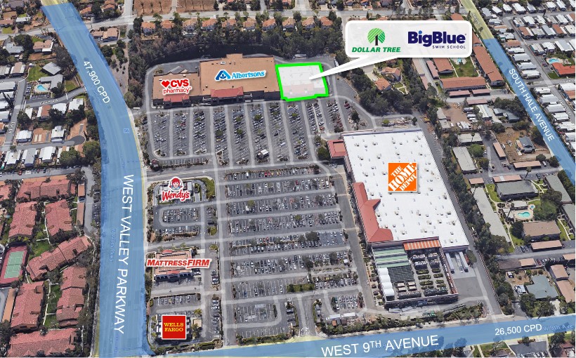 CA Escondido Big Lots Aerial