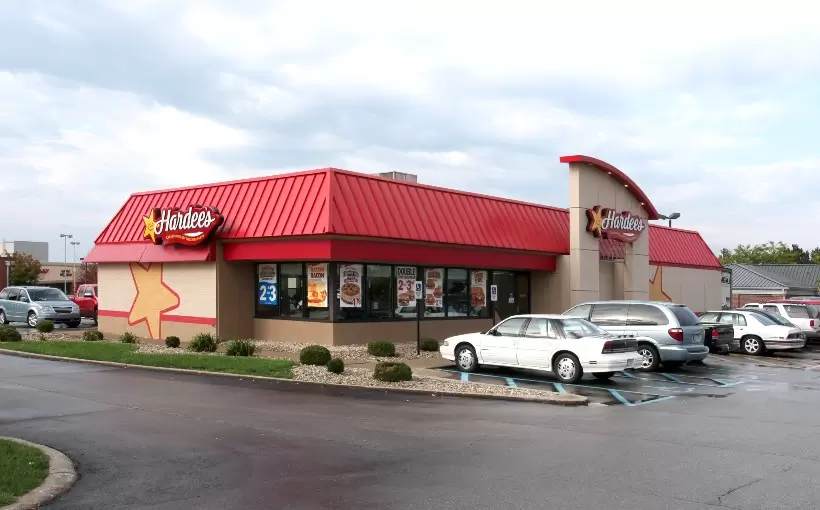 CA Hardees restaurant Bloomington IN