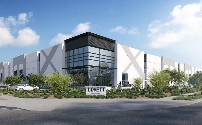 CA Schaefer Logistics Center Chino rendering Lovett Industrial