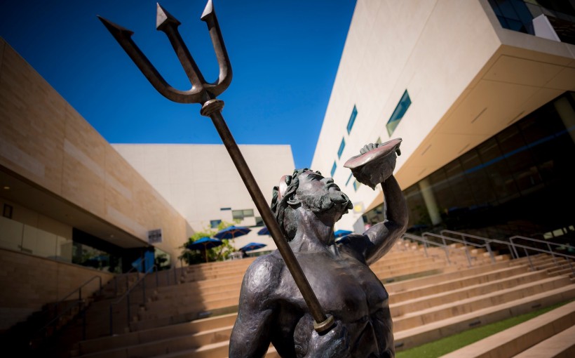 CA UC San Diego tritons statue