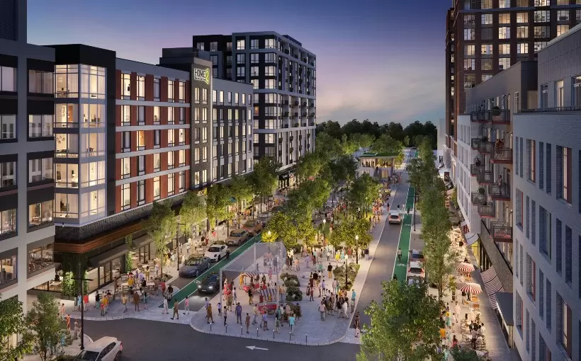 DC West Falls rendering Falls Church VA Hoffman & Associates