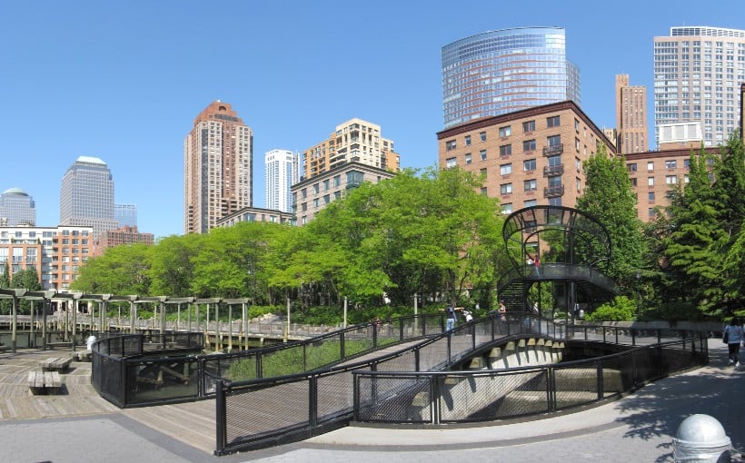 NY Battery Park City panorama