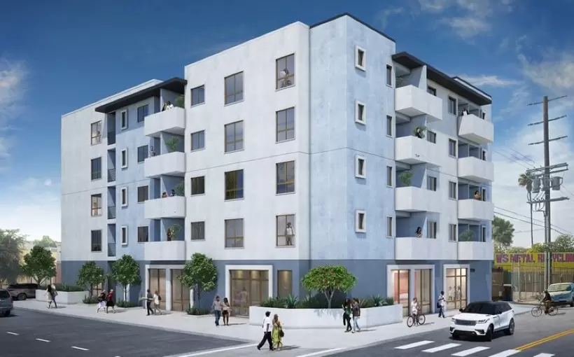 CA 55th Street rendering Los Angeles Logos Development