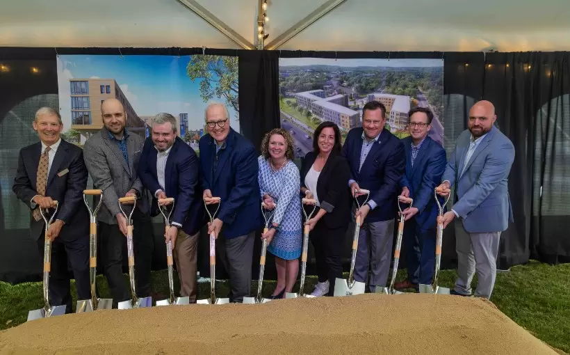 BOS Merrimack College Groundbreaking Greystar