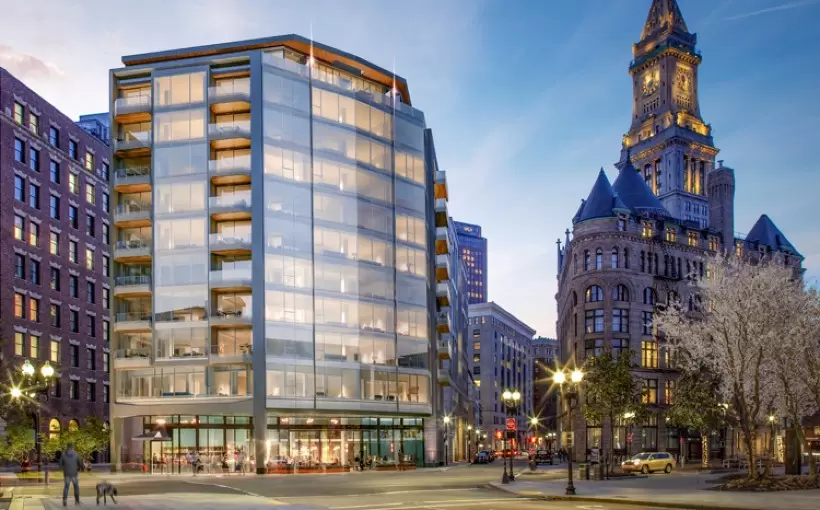 BOS 55 India Street rendering Boston Residential Group