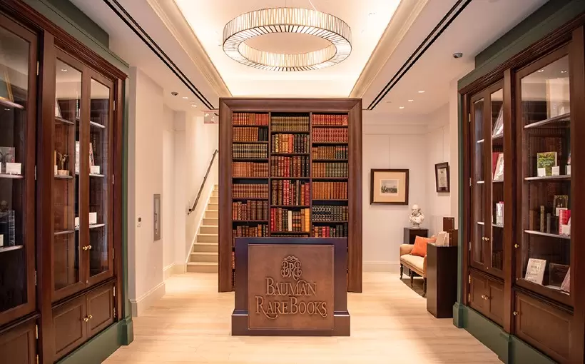 NY Bauman Rare Books at 485 Madison – Courtesy of Bauman Rare Books