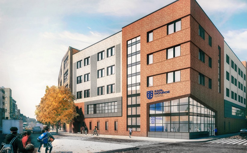 NY Earl Monroe New Renaissance Basketball School Bronx NY rendering