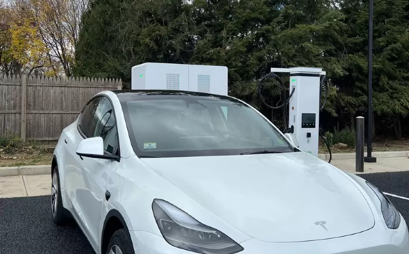 BOS Rivermoor Energy charging station Deerfield MA