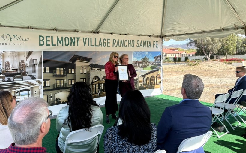 CA Belmont Village Rancho Santa Fe groundbreaking ceremony