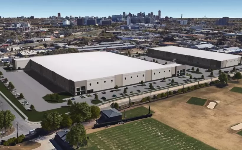 Lincoln building industrial park over truck terminal in Dallas
