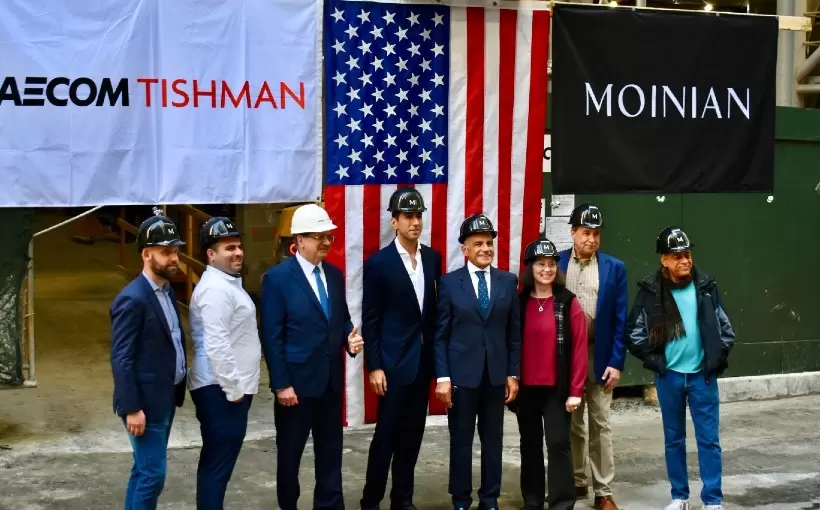 NY 7 Platt Street topping out Moinian Group November 2024