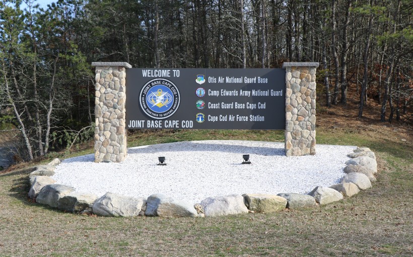 BOS Joint Base Cape Cod entrance sign photo credit Ktr101