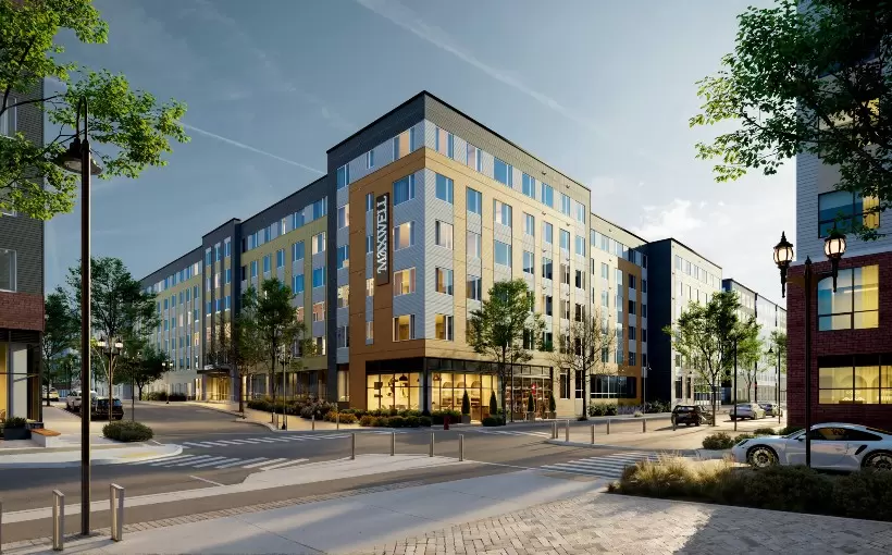 BOS Maxwell apartments Everett MA Greystar