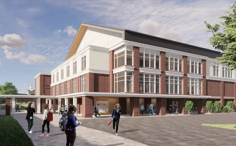 BOS Middlesex School field house rendering Erland Construction