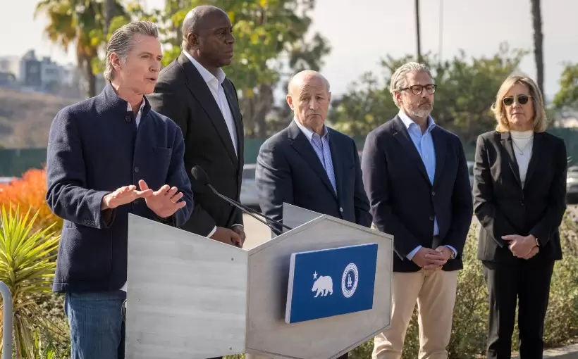 CA Newsom announces LA Rises initiative