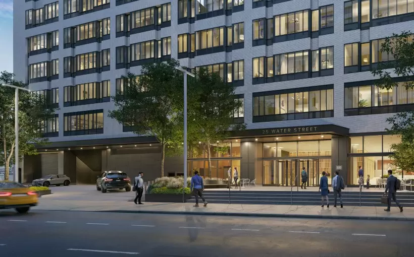 NY SoMA exterior entrance 25 Water Street Manhattan