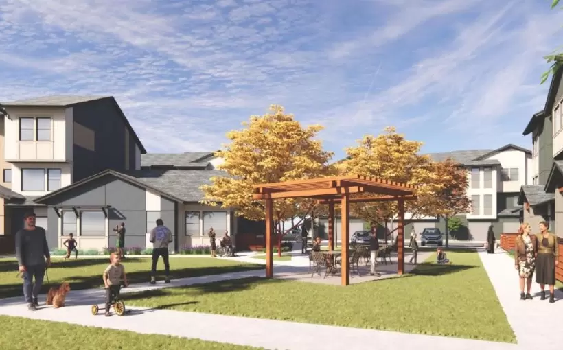 CA Branham station townhomes rendering Santa Clara VTA