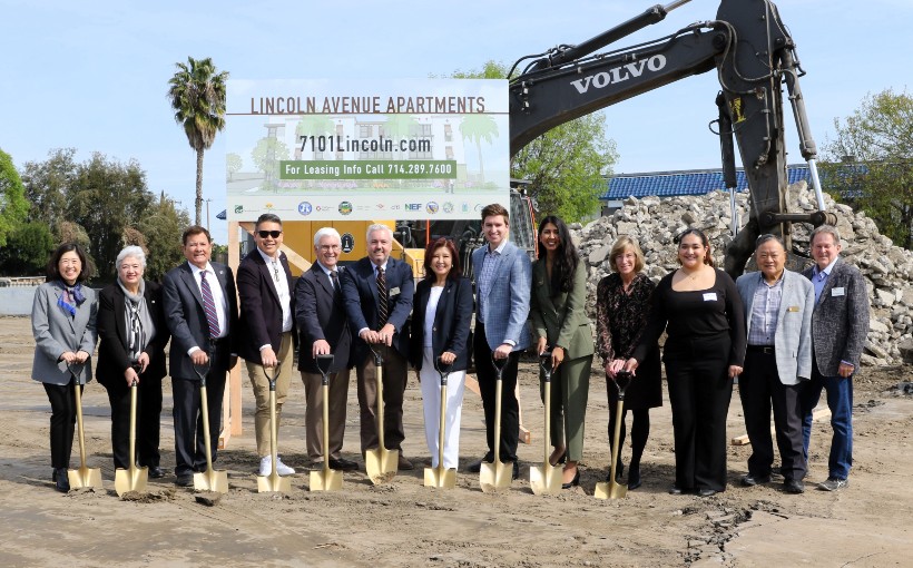 CA Lincoln Avenue Apartments Buena Park Groundbreaking