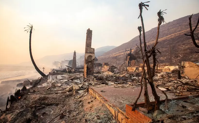 CA Palisades fire destruction shutterstock 2570118815