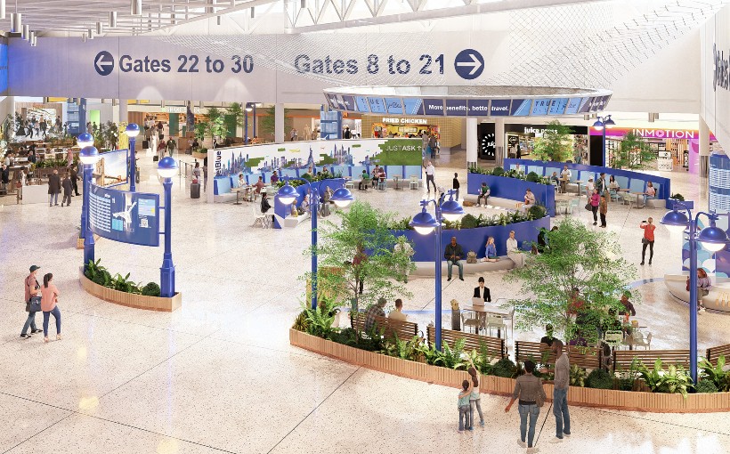 NY JFK Airport Terminal 5 Center Concourse Redesign