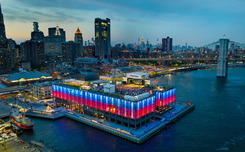 NY Pier 17 aerial view Seaport Entertainment Group