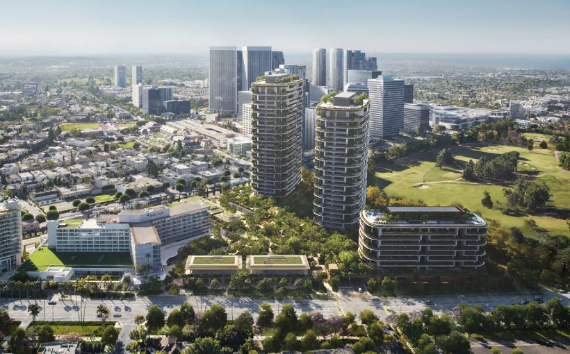 CA One Beverly Hills aerial rendering