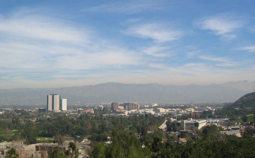 CA Burbank skyline