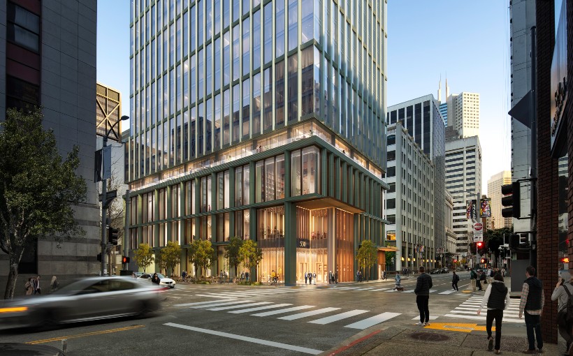 CA 530 Sansome office Entry Rendering Courtesy of Related California