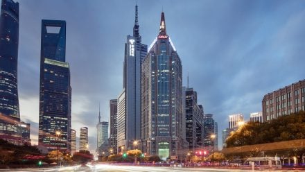 GLO Pudong Development Bank tower Shanghai AEW