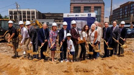 NY Groundbreaking The Bridge condos Mineola NY July 2026
